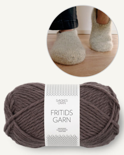 Family Felt Slippers | cozy and doubly warm from Fritidsgarn by Sandnes Garn