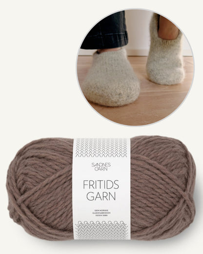 Family Felt Slippers | cozy and doubly warm from Fritidsgarn by Sandnes Garn