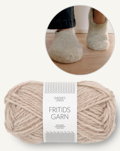 Family Felt Slippers | cozy and doubly warm from Fritidsgarn by Sandnes Garn