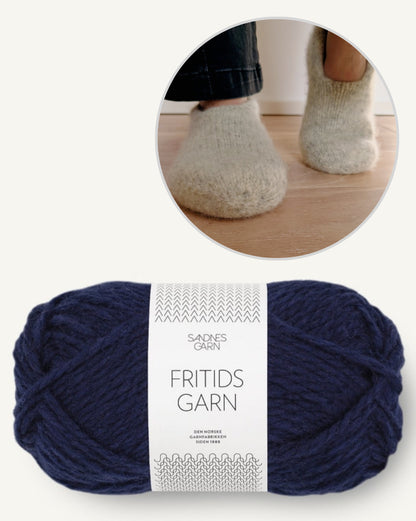 Family Felt Slippers | cozy and doubly warm from Fritidsgarn by Sandnes Garn