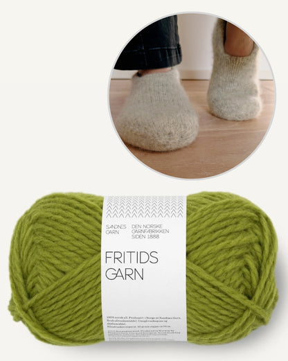 Family Felt Slippers | cozy and doubly warm from Fritidsgarn by Sandnes Garn