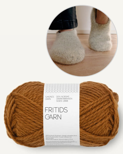 Family Felt Slippers | cozy and doubly warm from Fritidsgarn by Sandnes Garn