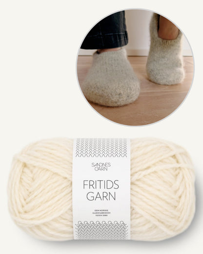 Family Felt Slippers | cozy and doubly warm from Fritidsgarn by Sandnes Garn