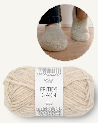 Family Felt Slippers | cozy and doubly warm from Fritidsgarn by Sandnes Garn