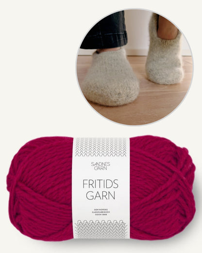 Family Felt Slippers | cozy and doubly warm from Fritidsgarn by Sandnes Garn