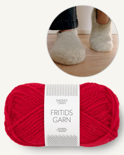 Family Felt Slippers | cozy and doubly warm from Fritidsgarn by Sandnes Garn