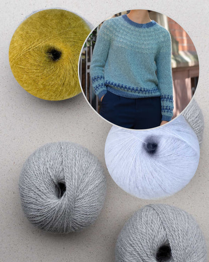 Feather Sweater | harmonisks krāsu raksts no Pascuali Balayage un Manada dzijām