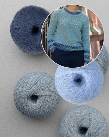 Feather Sweater | harmonisks krāsu raksts no Pascuali Balayage un Manada dzijām