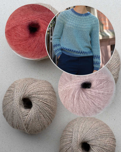 Feather Sweater | harmonisks krāsu raksts no Pascuali Balayage un Manada dzijām