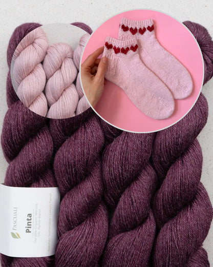 February Socks | be my Valentine mit Pinta von Pascuali