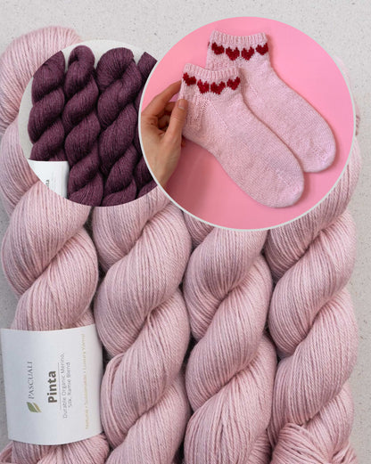 February Socks | be my Valentine mit Pinta von Pascuali