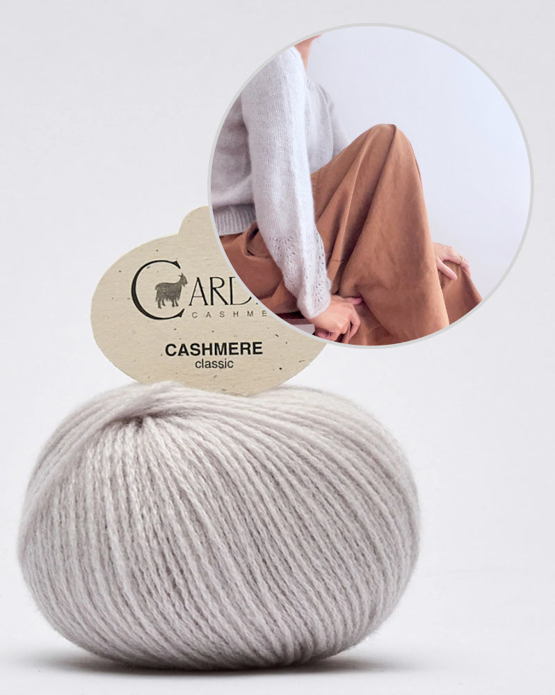 Felicity Shirt | zarte Musterärmel aus Classic Cashmere von Cardiff