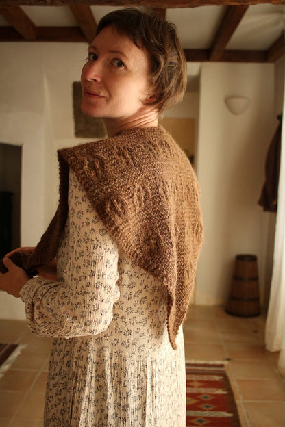 Floks-huivi | Plötulopi-langasta, valmistaja Lopi Island, ja Tynn Silk Mohair -langasta, valmistaja Sandnes