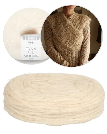 Floks-huivi | Plötulopi-langasta, valmistaja Lopi Island, ja Tynn Silk Mohair -langasta, valmistaja Sandnes