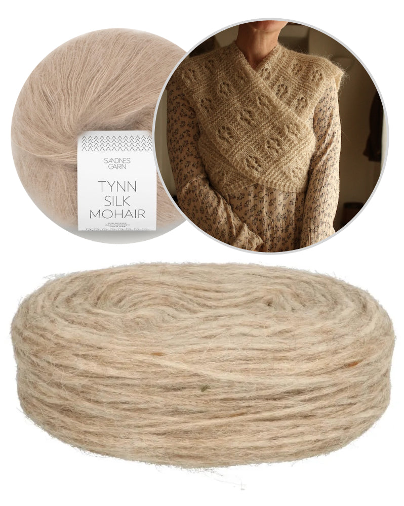 Floks-huivi | Plötulopi-langasta, valmistaja Lopi Island, ja Tynn Silk Mohair -langasta, valmistaja Sandnes