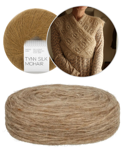 Floks-huivi | Plötulopi-langasta, valmistaja Lopi Island, ja Tynn Silk Mohair -langasta, valmistaja Sandnes