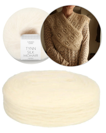 Floks-huivi | Plötulopi-langasta, valmistaja Lopi Island, ja Tynn Silk Mohair -langasta, valmistaja Sandnes