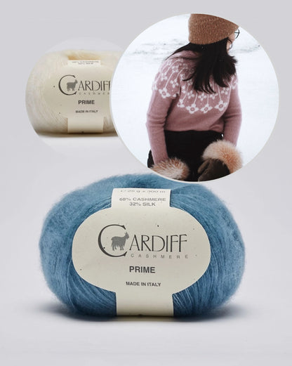 Florealis Sweater | fine flakes from Prime by Cardiff Cashmere
