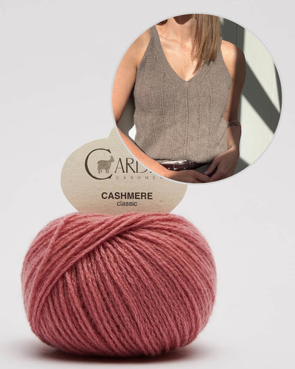 Flow Loop Top | delicate stripes made from Classic Cashmere by Cardiff