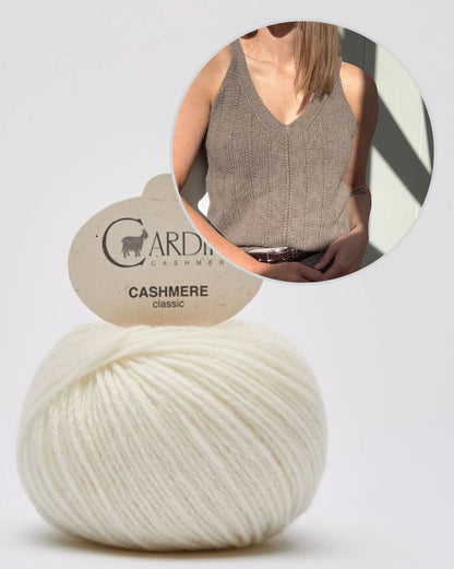 Flow Loop Top | delicate stripes made from Classic Cashmere by Cardiff