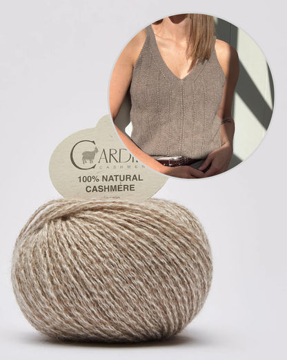 Flow Loop Top | delicate stripes made from Classic Cashmere by Cardiff