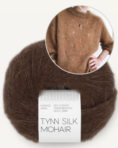 Fortune Sweater | delicate lucky charm made from Tynn Silk Mohair by Sandnes Garn