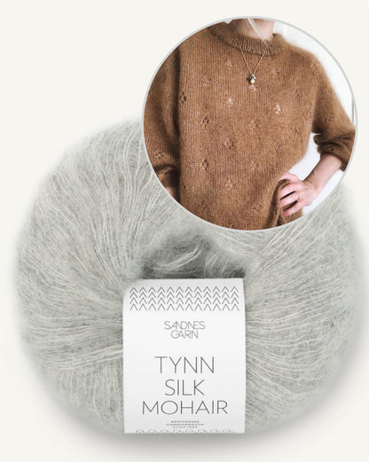 Fortune Sweater | delicate lucky charm made from Tynn Silk Mohair by Sandnes Garn