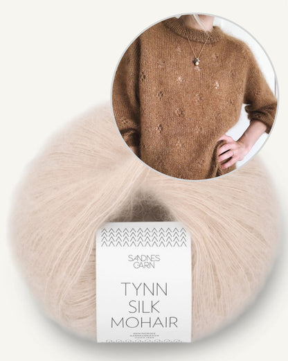 Fortune Sweater | delicate lucky charm made from Tynn Silk Mohair by Sandnes Garn