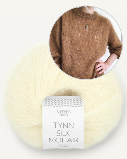 Fortune Sweater | delicate lucky charm made from Tynn Silk Mohair by Sandnes Garn