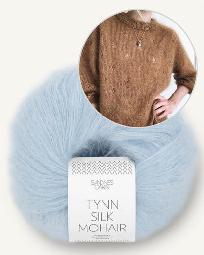 Fortune Sweater | delicate lucky charm made from Tynn Silk Mohair by Sandnes Garn