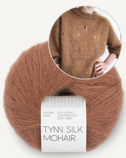 Fortune Sweater | delicate lucky charm made from Tynn Silk Mohair by Sandnes Garn
