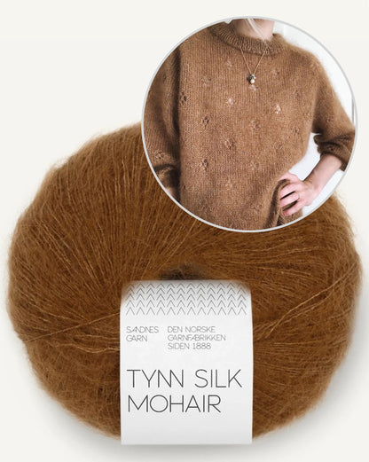 Fortune Sweater | delicate lucky charm made from Tynn Silk Mohair by Sandnes Garn