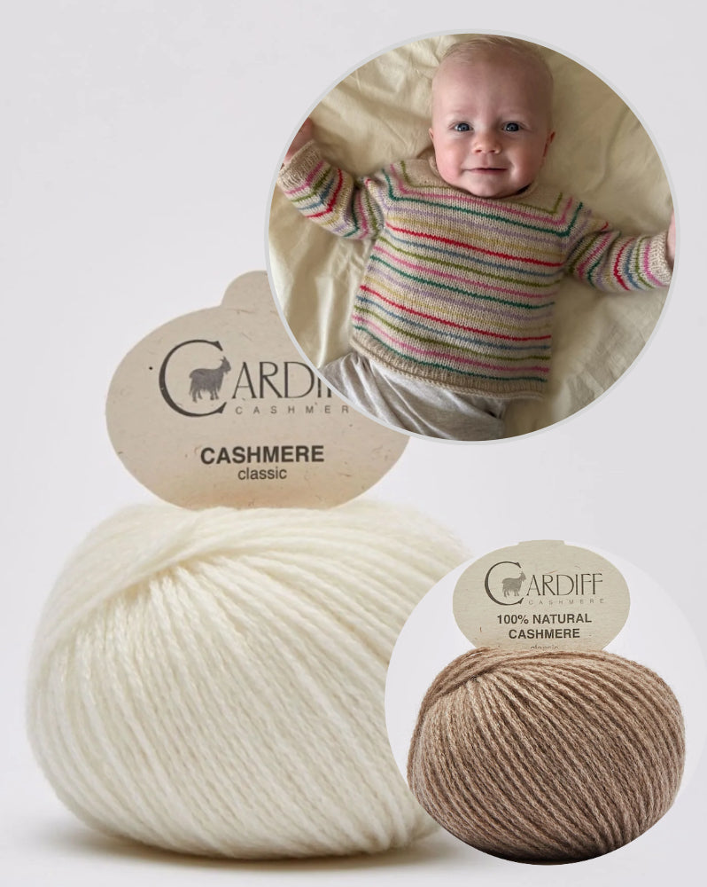 PetiteKnit Frankie Sweater Baby mit Classic Cashmere von Cardiff 17
