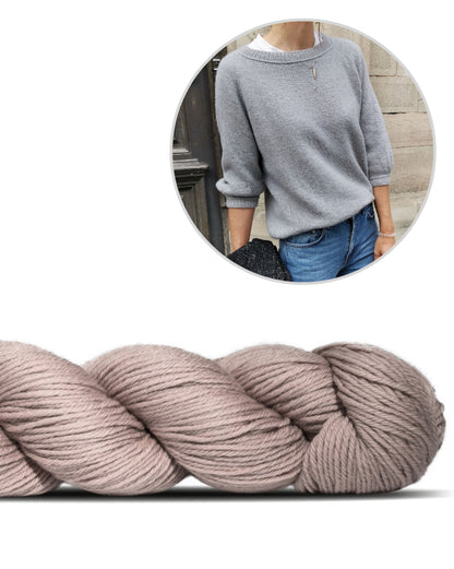 Freestyle Sweater | Basic sweater with Cheeky Merino Joy from Rosy Green Wool 