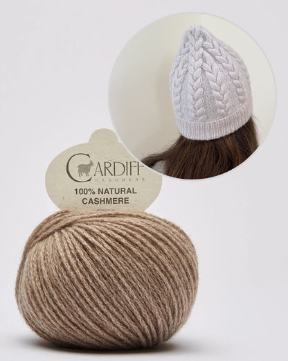 Bonnet Fresno | torsades extra douces en cachemire classique de Cardiff