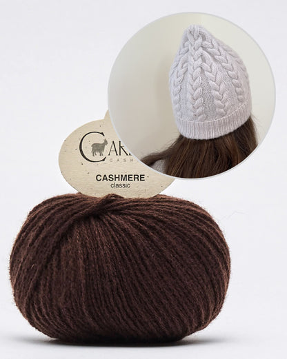 Bonnet Fresno | torsades extra douces en cachemire classique de Cardiff