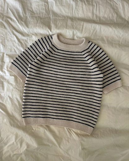 Friday Tee | Rayures ravissantes en Sunday de Sandnes Garn