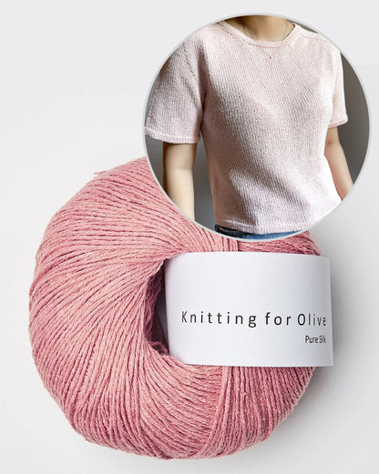 Gaia Tee | super Basic aus Pure Silk von Knitting for Olive