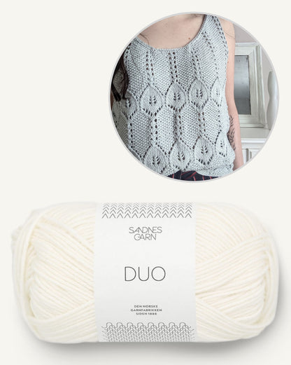 Galice Top | un motif baroque et romantique de Sandnes Garn