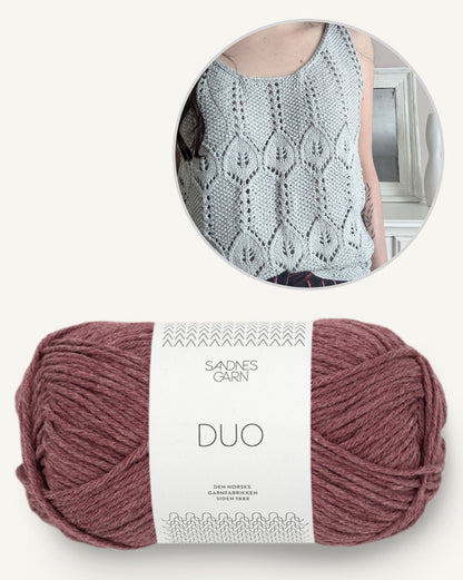 Galice Top | un motif baroque et romantique de Sandnes Garn