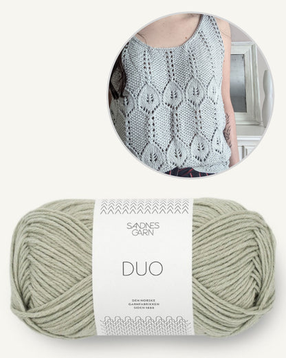 Galice Top | un motif baroque et romantique de Sandnes Garn