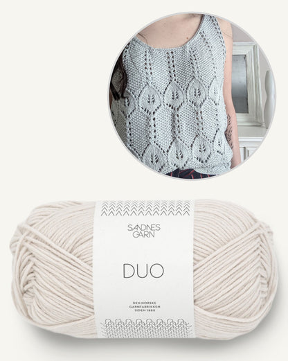 Galice Top | un motif baroque et romantique de Sandnes Garn