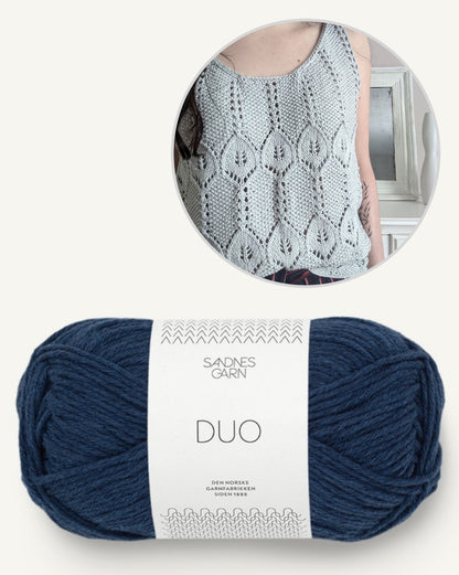 Galice Top | un motif baroque et romantique de Sandnes Garn