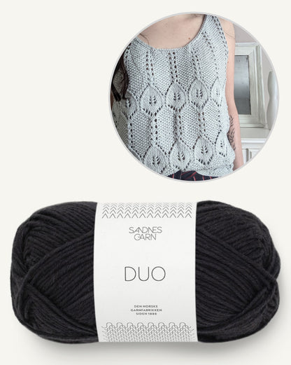 Galice Top | un motif baroque et romantique de Sandnes Garn