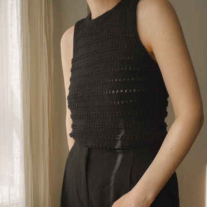 Ingrid Top | traumhaftes Lochmuster mit Line von Sandnes Garn