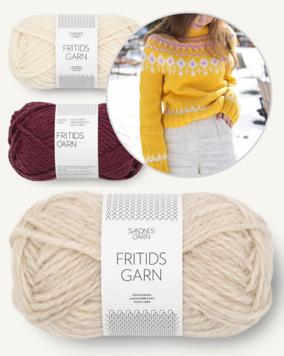 Grynet Easter Sweater | Norwegian Style with Free Pattern from Fritidsgarn by Sandnes Garn
