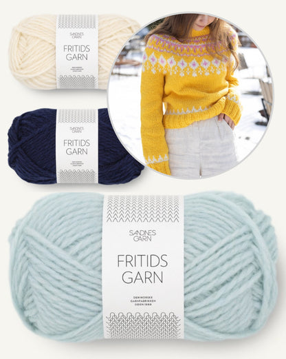 Grynet Easter Sweater | Norwegian Style with Free Pattern from Fritidsgarn by Sandnes Garn