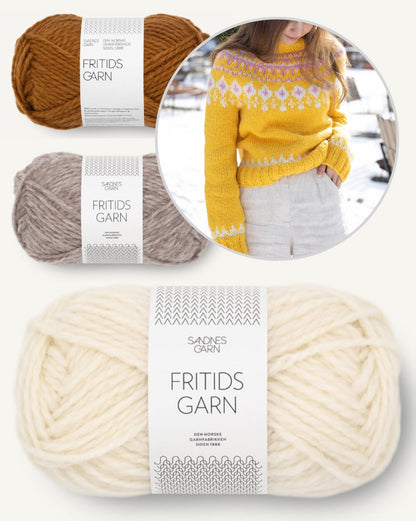 Grynet Easter Sweater | Norwegian Style with Free Pattern from Fritidsgarn by Sandnes Garn