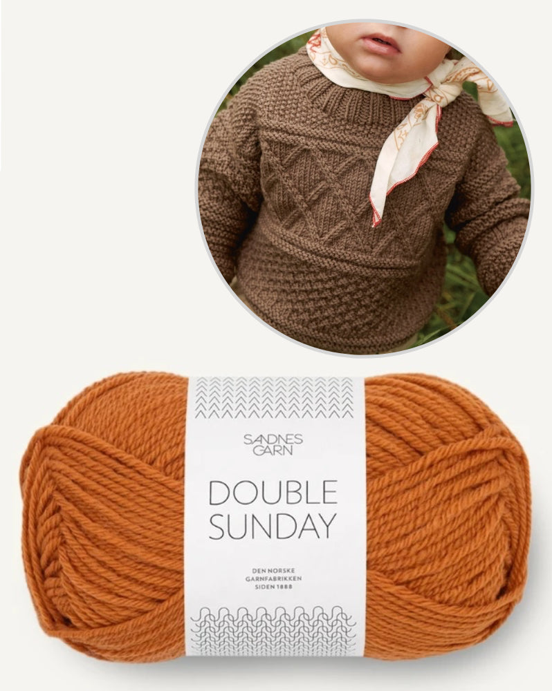 Guernsey Sweater Baby aus der Sandnes Kollektion 2413 mit Double Sunday von Sandnes Garn 7
