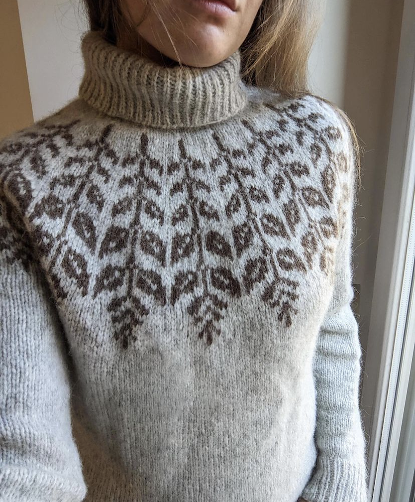 Holly Sweater | most beautiful winter sweater made from Lettlopi by Lopi Island